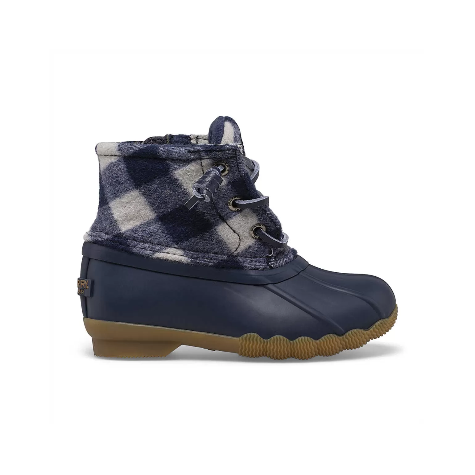 Boots | Big Kid (sizes 10.5 & up)*Sperry Big Kid's Saltwater Junior Duck Boot Navy Plaid