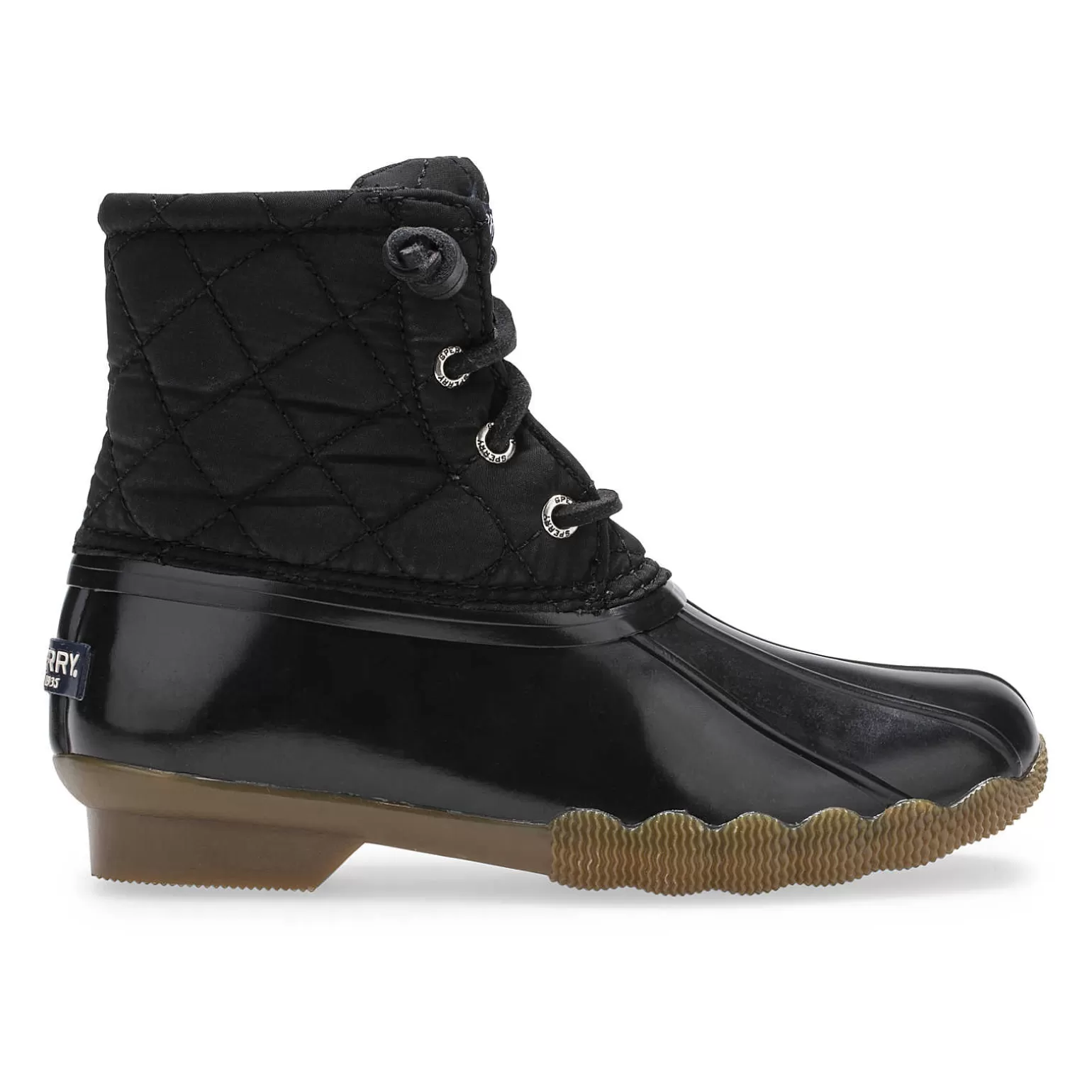 Big Kid (sizes 10.5 & up) | Boots*Sperry Big Kid's Saltwater Nylon Quilt Duck Boot Black