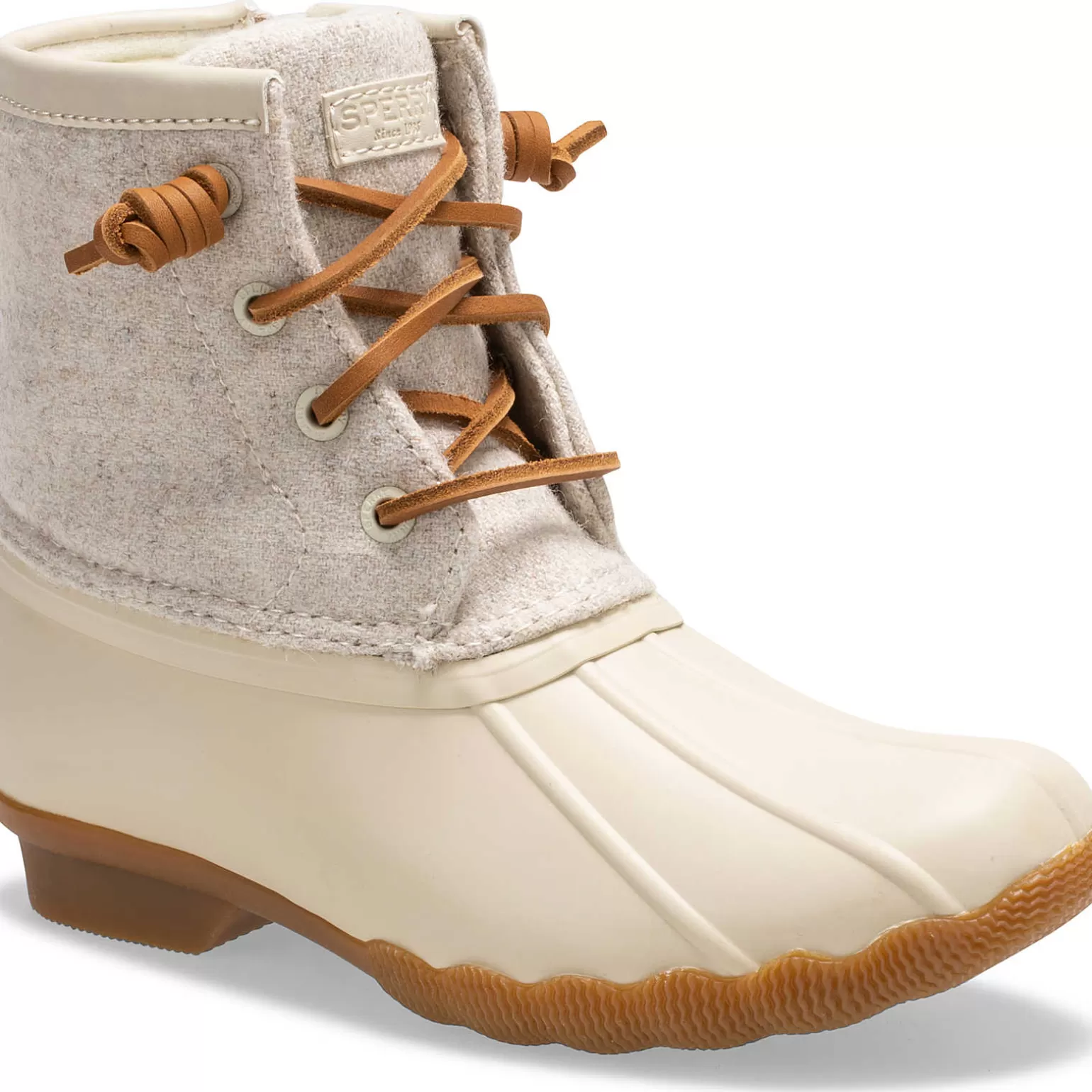 Boots | Big Kid (sizes 10.5 & up)*Sperry Big Kid's Saltwater Wool Duck Boot Oat