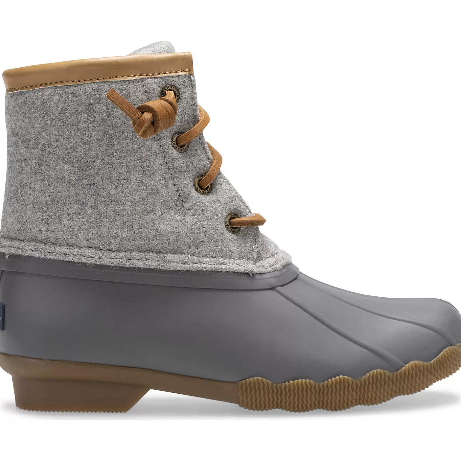 Boots*Sperry Big Kid's Saltwater Wool Duck Boot Grey