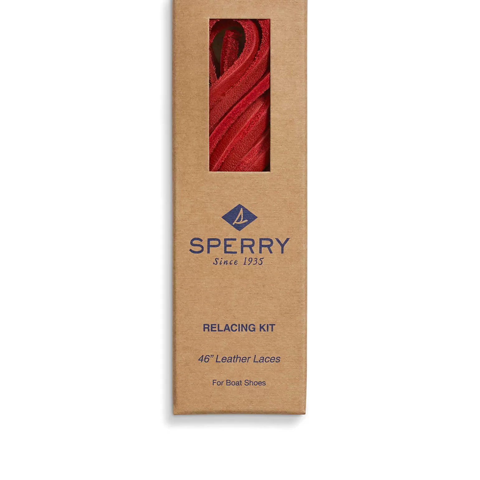 Shoe Care & Laces*Sperry Lace Kit With Needle Scarlet Red