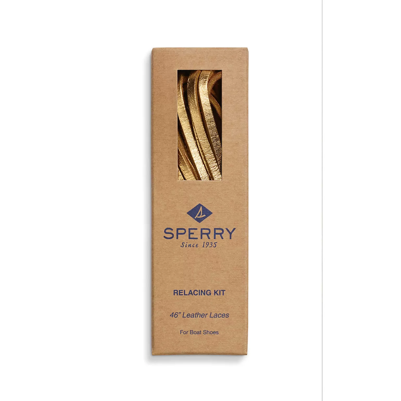 Shoe Care & Laces*Sperry Lace Kit With Needle Gold Foil