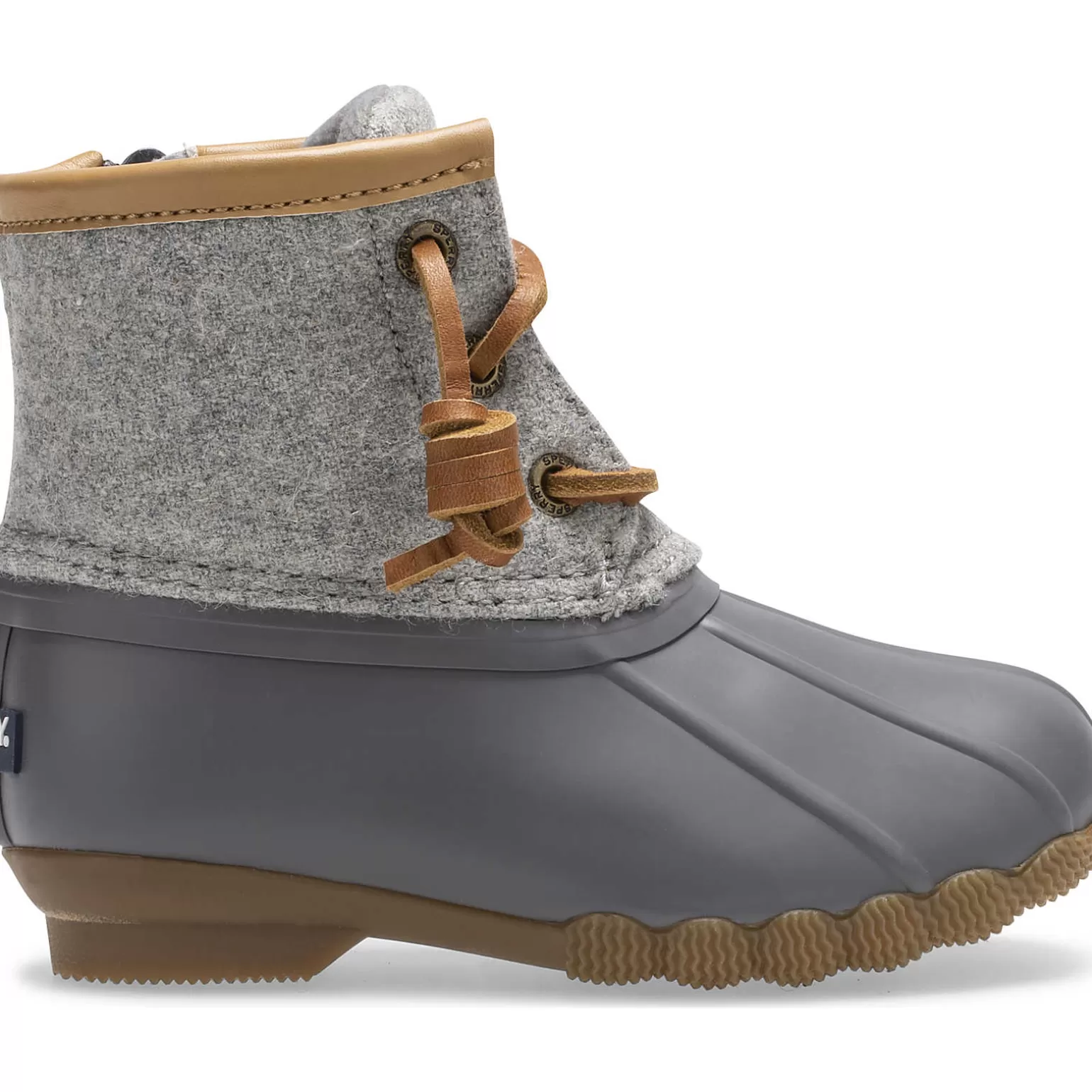 Boots*Sperry Little Kid's Saltwater Wool Duck Boot Grey