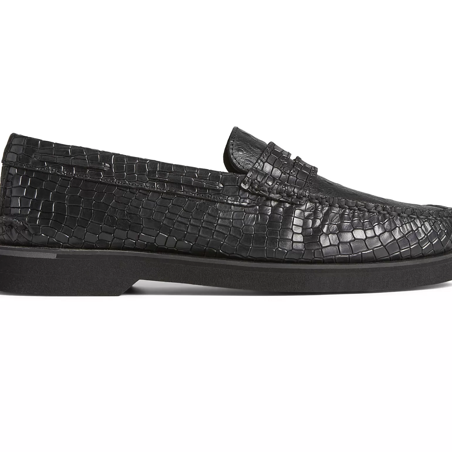 Authentic Original Boat Shoe | Sale*Sperry Men's Authentic Original™ Penny Double Sole Croc Embossed Loafer Black