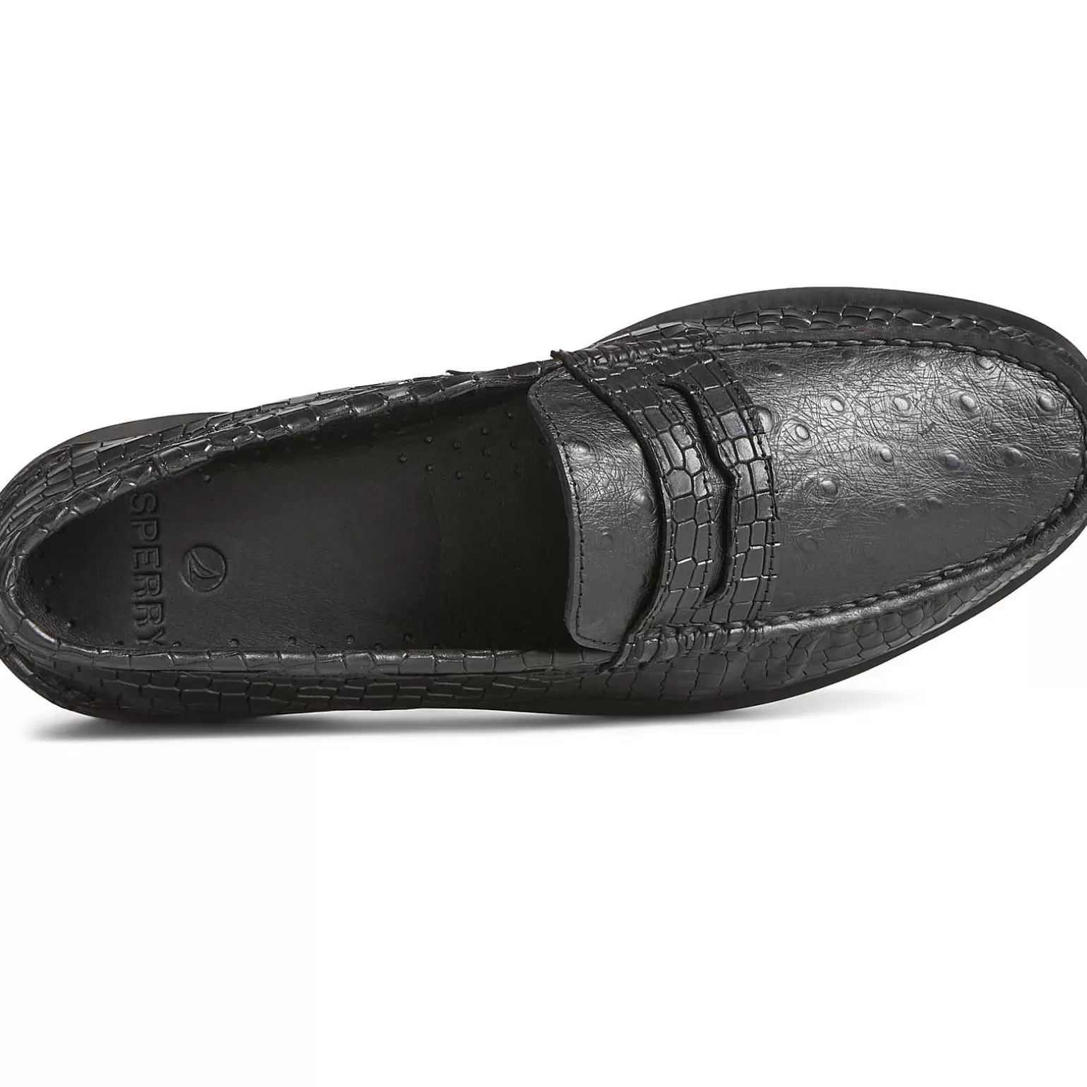 Authentic Original Boat Shoe | Sale*Sperry Men's Authentic Original™ Penny Double Sole Croc Embossed Loafer Black