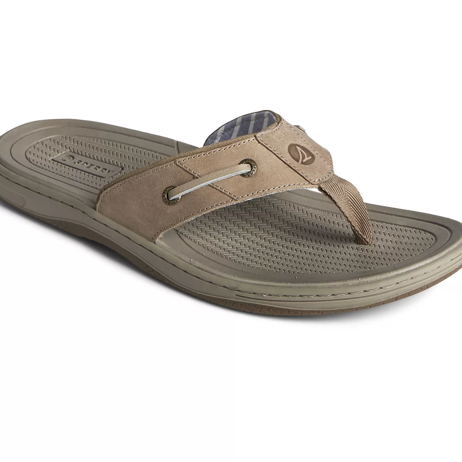 Sandals | Shoes*Sperry Men's Baitfish Leather Flip Flop Taupe