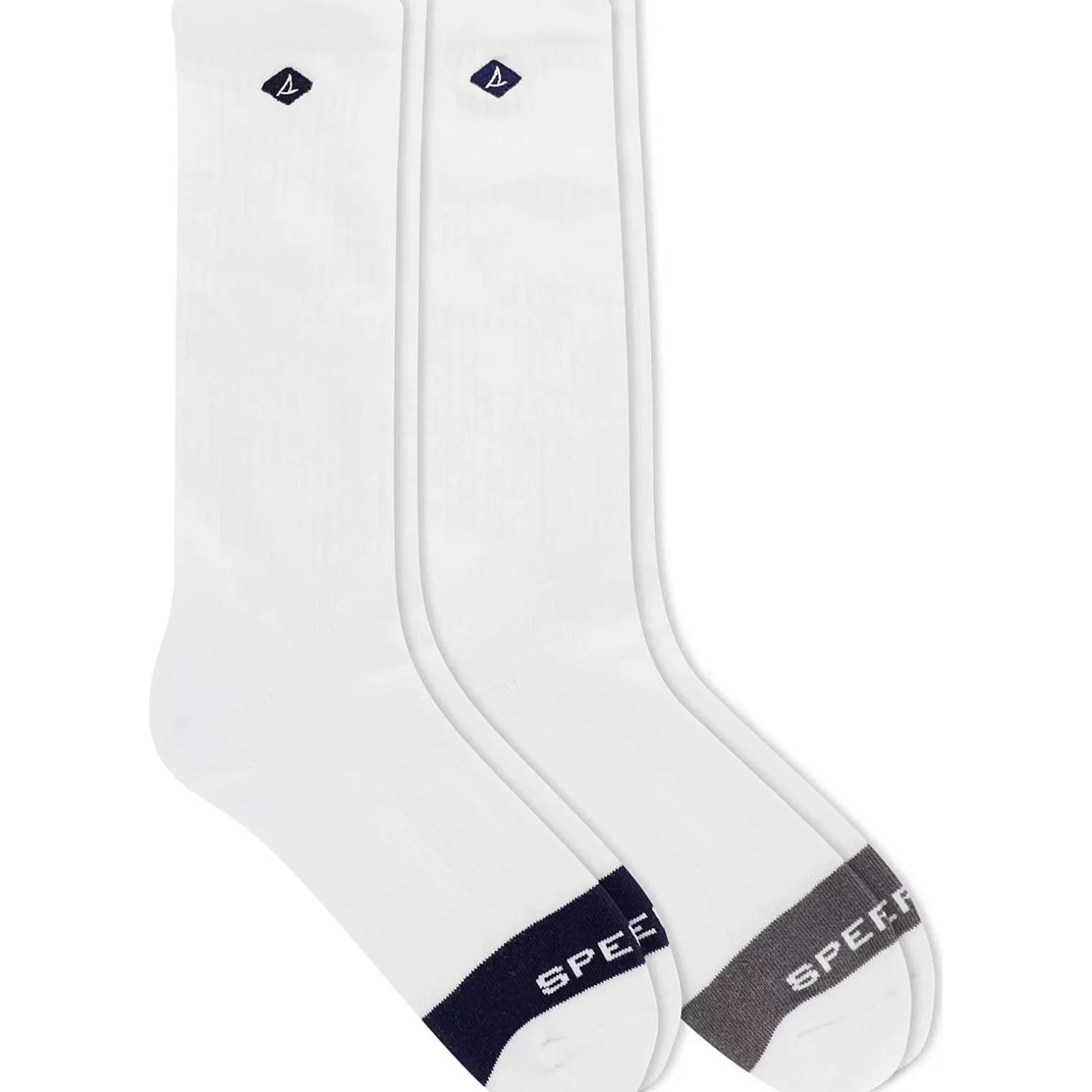 Socks & Liners | Sale*Sperry Men's Cotton Crew 2-Pack Sock White Assorted