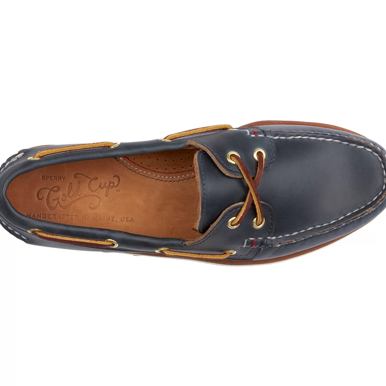 Handcrafted in Maine | Authentic Original Boat Shoe*Sperry Men's Gold Cup™ Authentic Original™ Handcrafted in Maine Boat Shoe Navy
