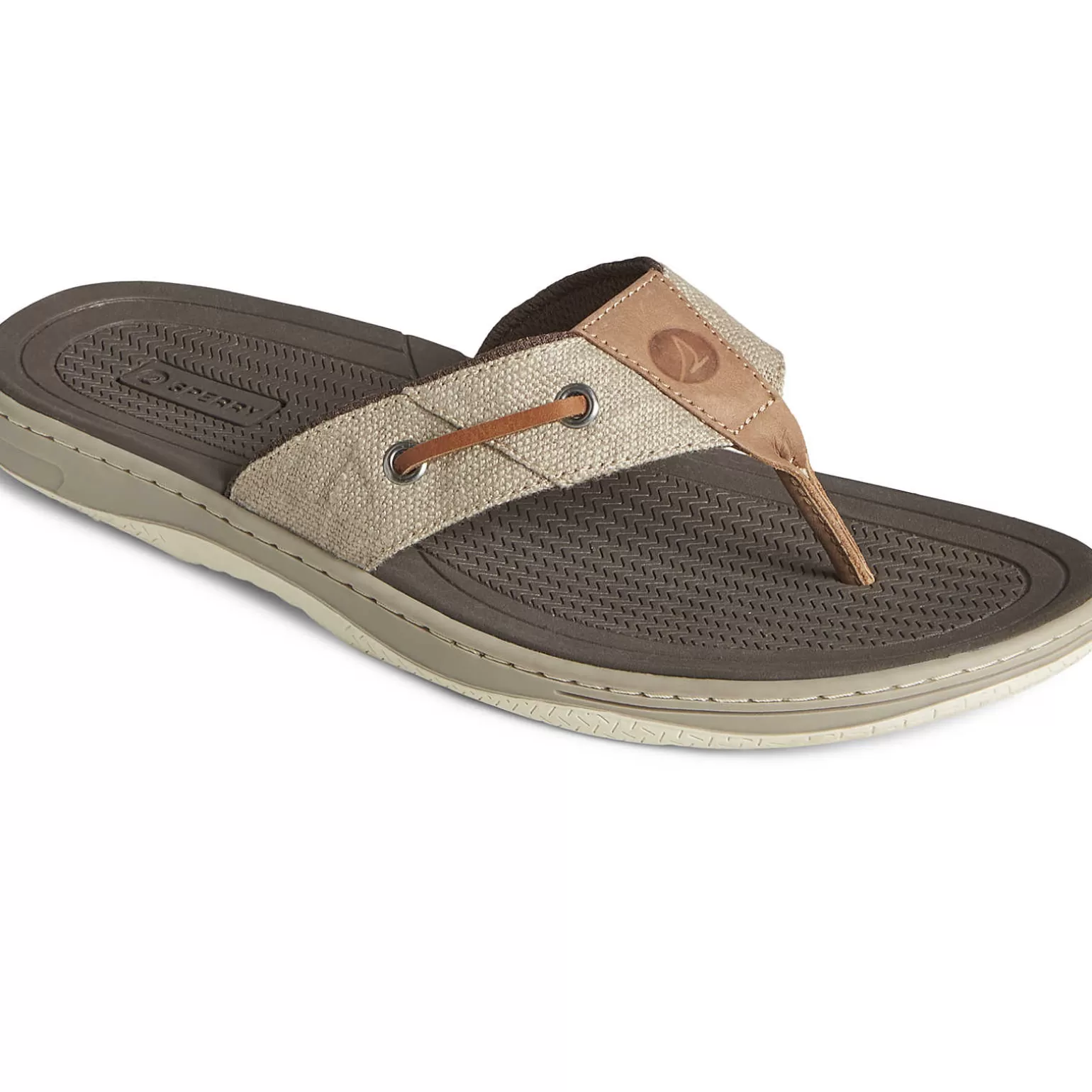 SeaCycled | Sandals*Sperry Men's SeaCycled™ Baitfish Baja Flip Flop Taupe