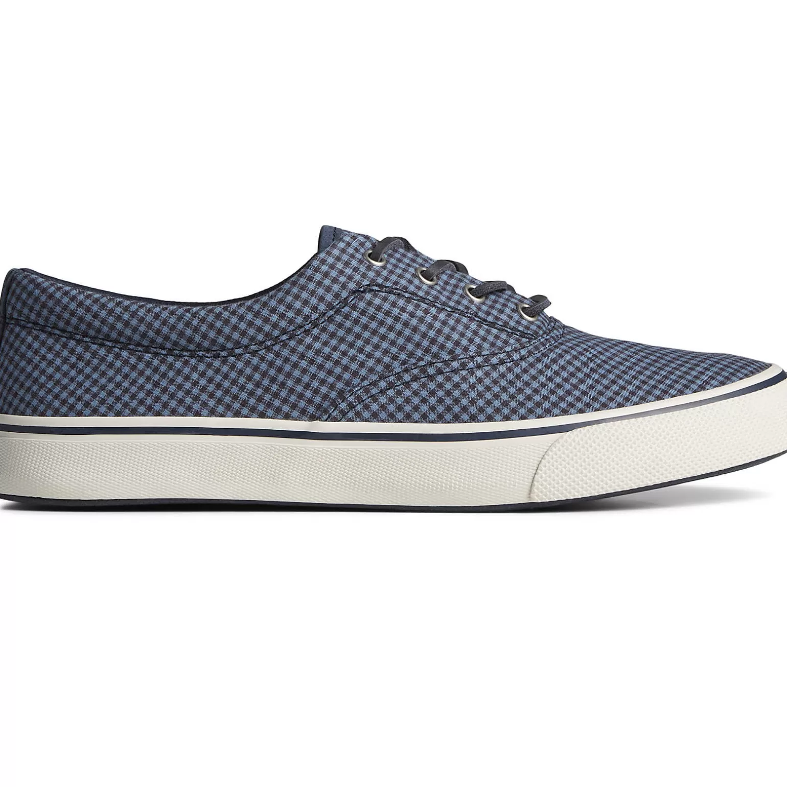 Striper II Sneakers | SeaCycled*Sperry Men's SeaCycled™ Striper II CVO Gingham Sneaker Blue