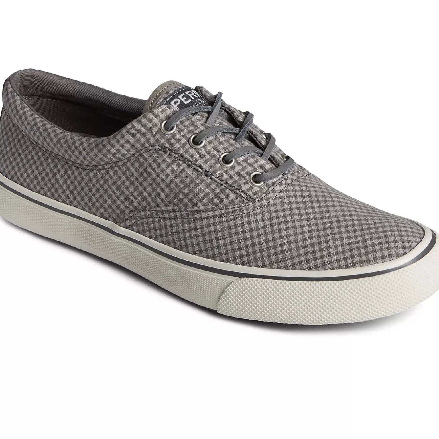 Striper II Sneakers | SeaCycled*Sperry Men's SeaCycled™ Striper II CVO Gingham Sneaker Grey