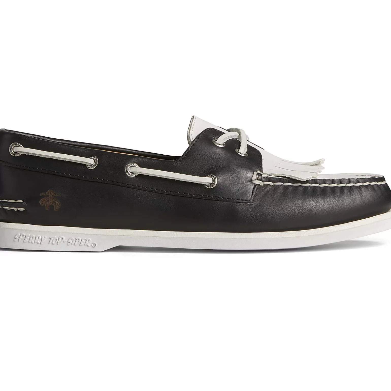 Authentic Original Boat Shoe | Sale*Sperry Men's x Brooks Brothers Authentic Original™ Kiltie Boat Shoe Black/White