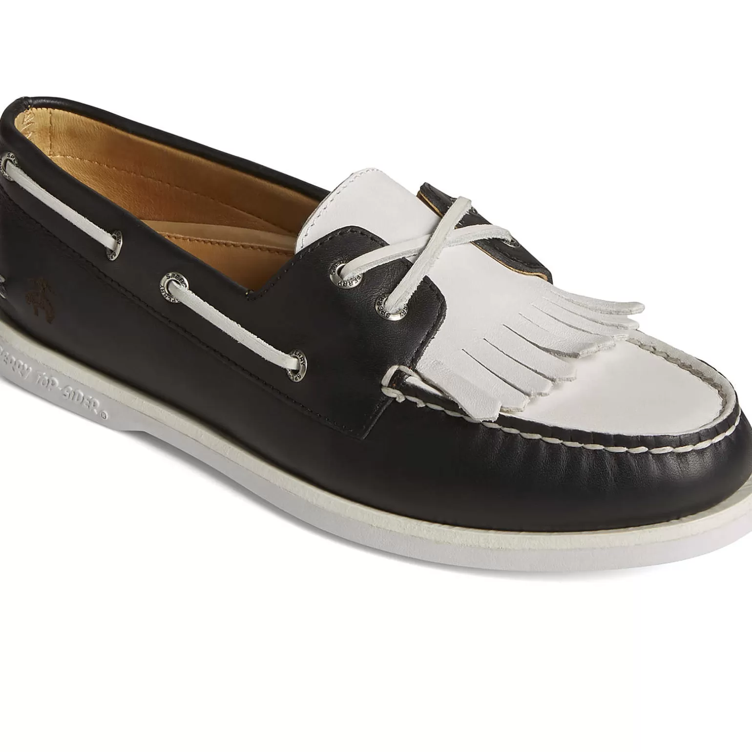 Authentic Original Boat Shoe | Sale*Sperry Men's x Brooks Brothers Authentic Original™ Kiltie Boat Shoe Black/White