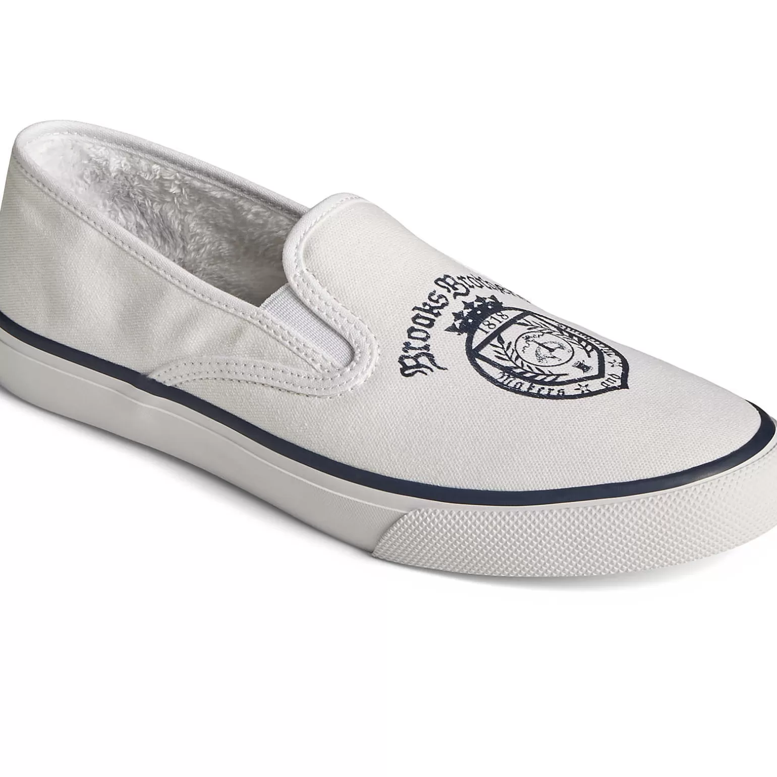 Sale | Sneakers*Sperry Men's x Brooks Brothers Slip On Sneaker White