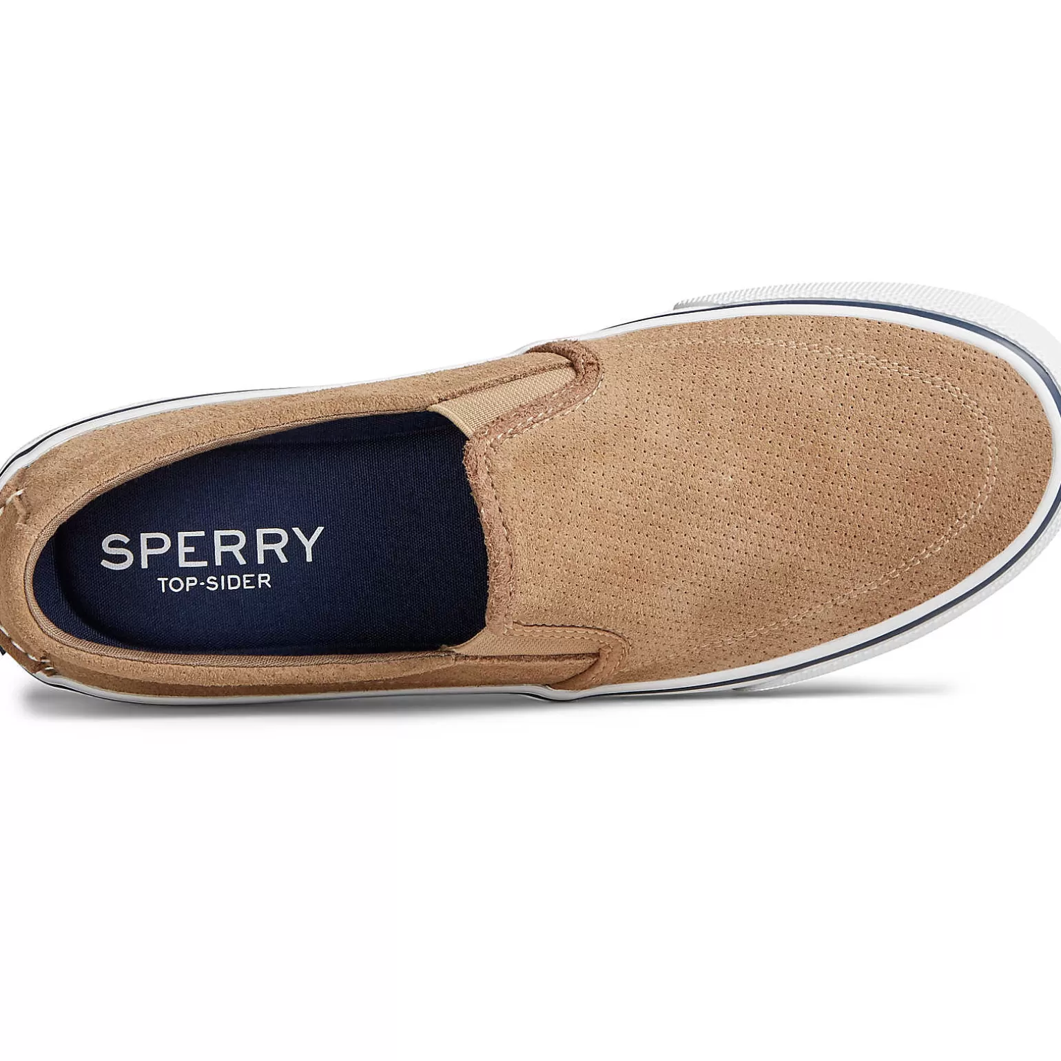 Striper II Sneakers | Sneakers*Sperry Men's Striper II Twin Gore Perforated Slip On Sneaker Tan