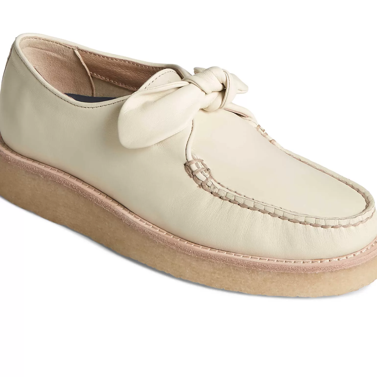 Flats & Loafers | Shoes*Sperry Women's Captain's Crepe Bow Oxford Ivory