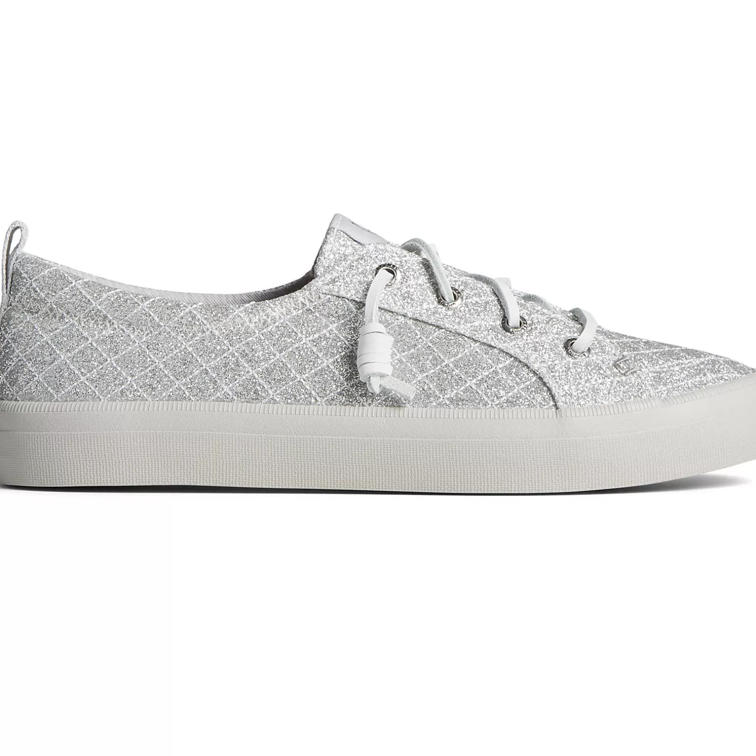 Sale | Sneakers*Sperry Women's Crest Quilted Shimmer Sneaker Silver