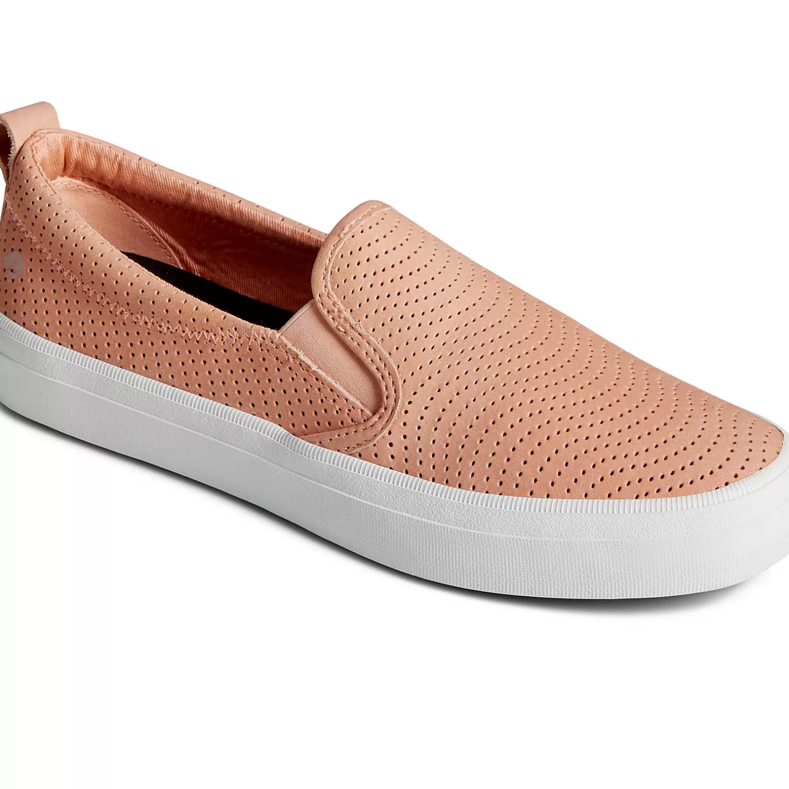 Sale | Sneakers*Sperry Women's Crest Twin Gore Leather Wave Perforated Sneaker Peach