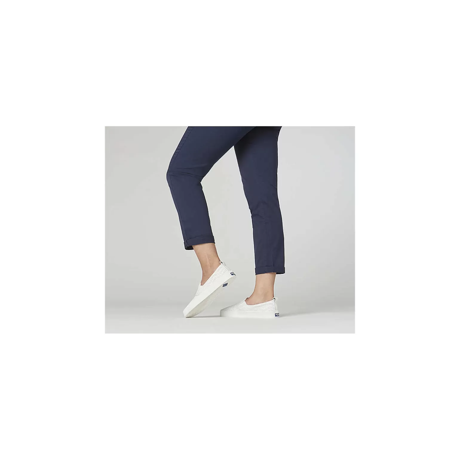 Sale | Sneakers*Sperry Women's Crest Twin Gore Perforated Leather Slip On Sneaker White