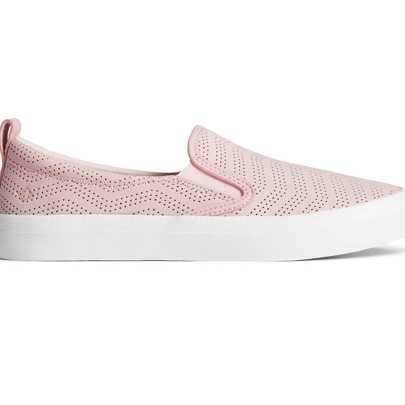 Sale | Sneakers*Sperry Women's Crest Twin Gore Perforated Leather Slip On Sneaker Blush