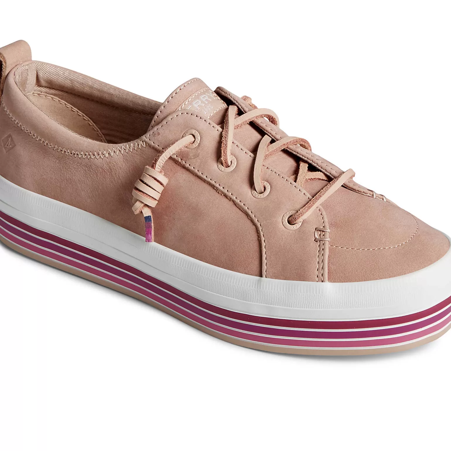 Sale | Sneakers*Sperry Women's Crest Vibe Platform Stripe Sneaker Pink