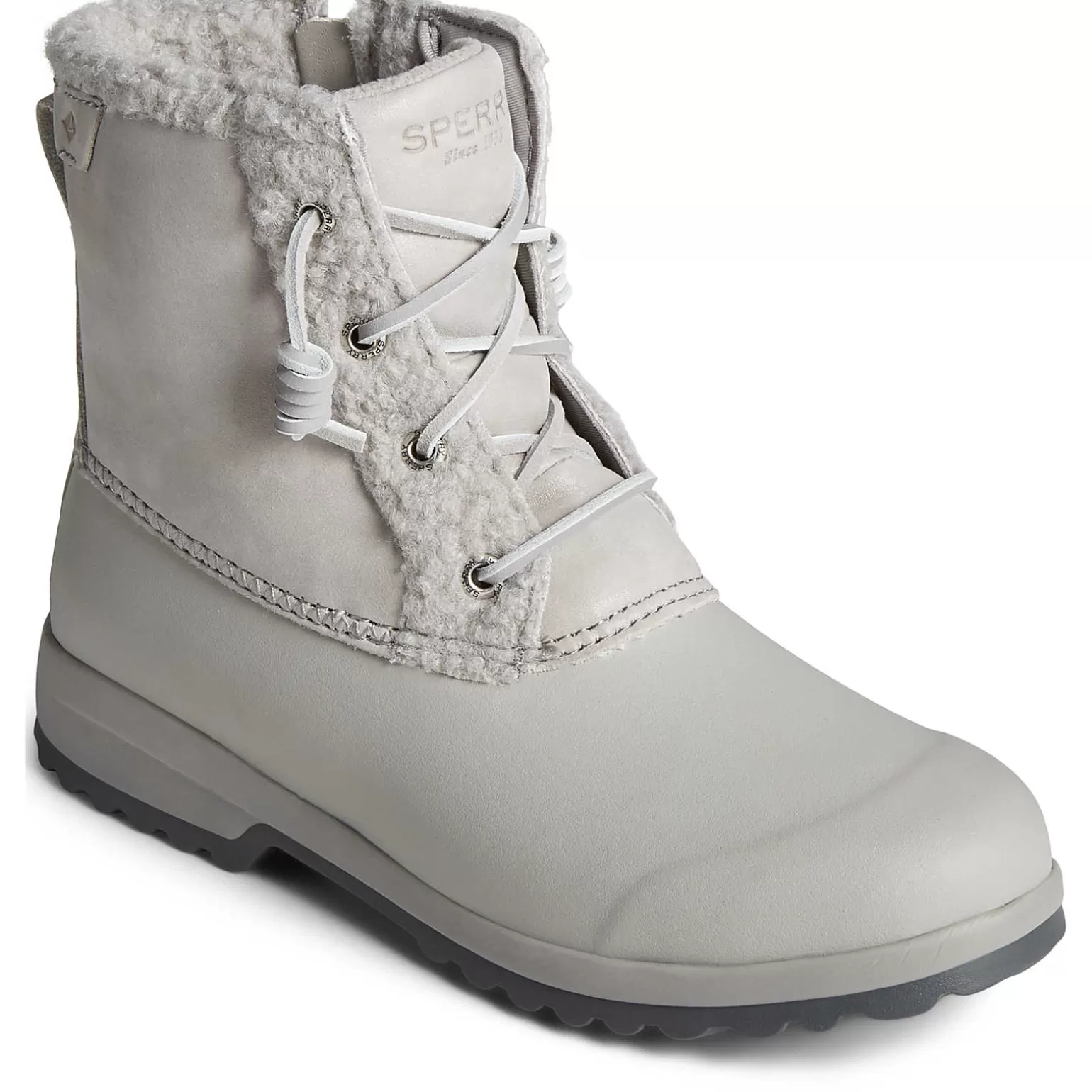 Sale | Boots*Sperry Women's Maritime Repel Teddy Trim Snow Boot Grey