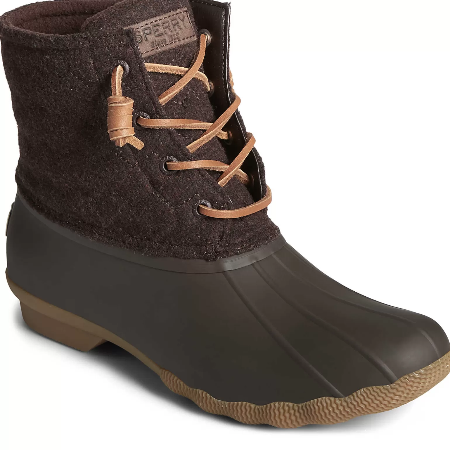 Saltwater Duck Boot | Sale*Sperry Women's Saltwater Chevron Wool Duck Boot Java