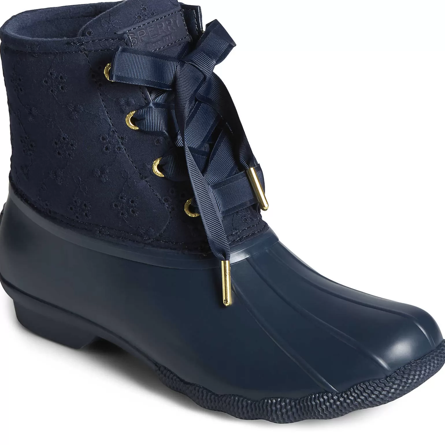 Saltwater Duck Boot | Sale*Sperry Women's Saltwater Eyelet Duck Boot Navy