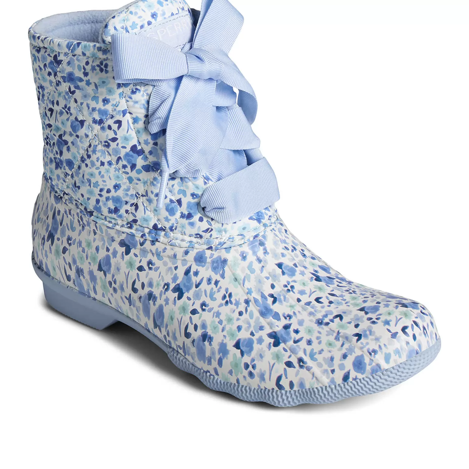 Saltwater Duck Boot | Sale*Sperry Women's Saltwater Floral Duck Boot Blue