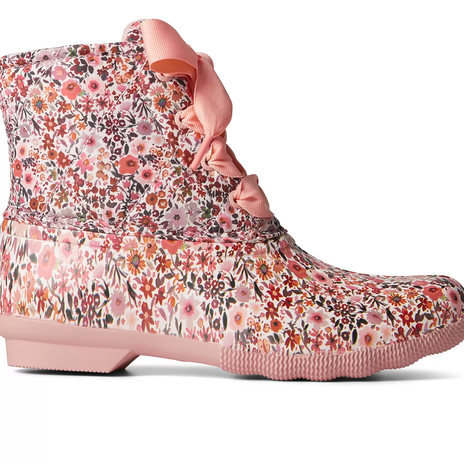 Saltwater Duck Boot | Sale*Sperry Women's Saltwater Floral Duck Boot Pink