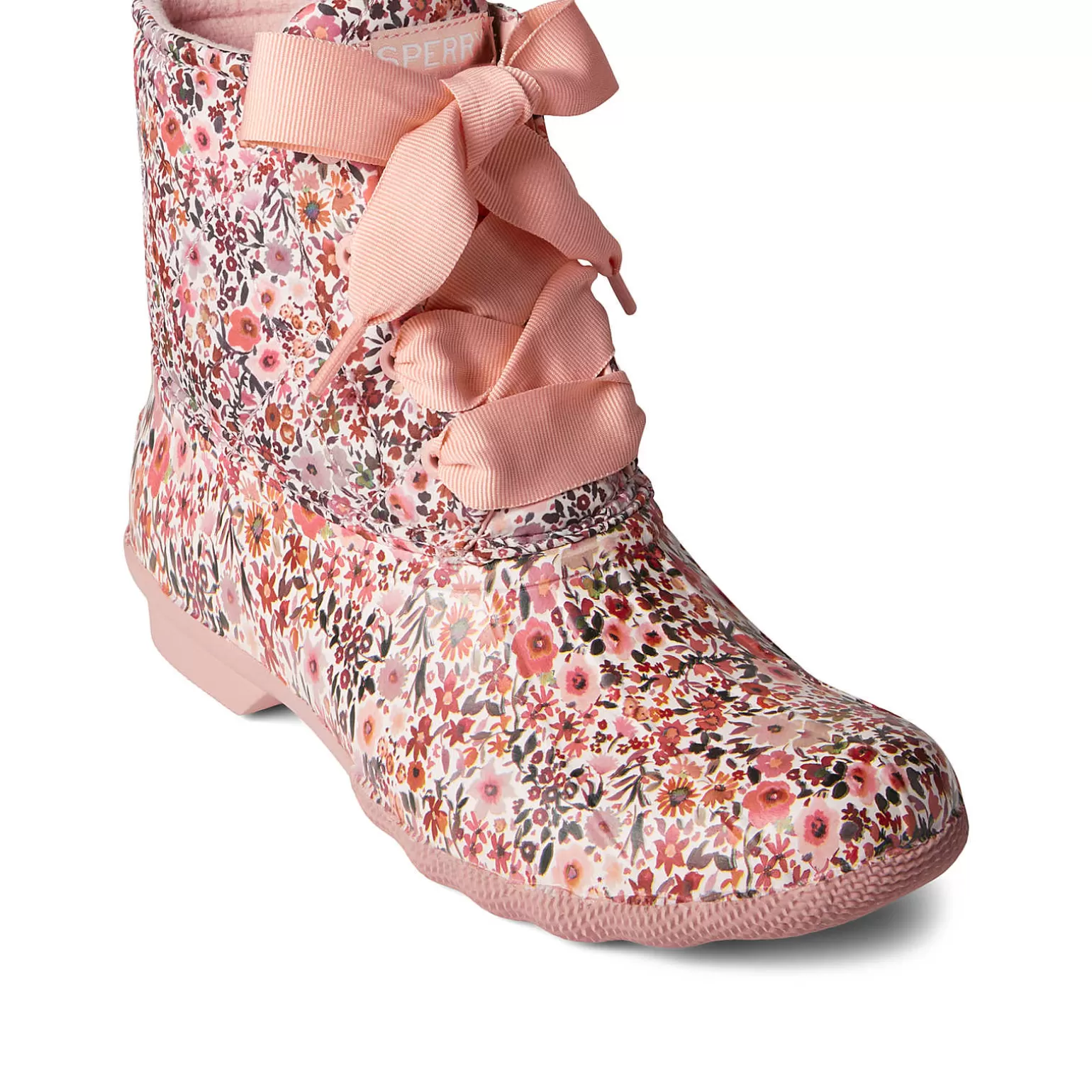 Saltwater Duck Boot | Sale*Sperry Women's Saltwater Floral Duck Boot Pink