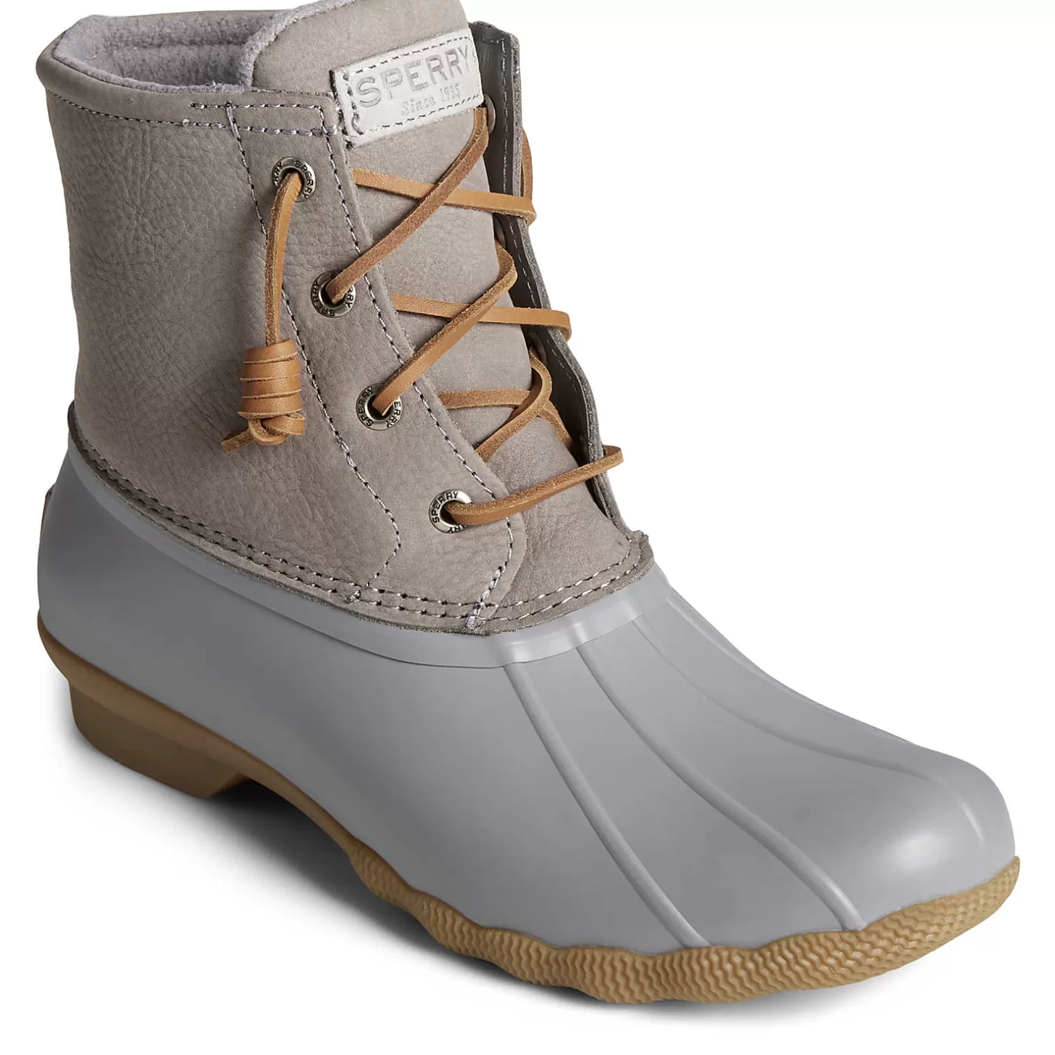 Saltwater Duck Boot | Sale*Sperry Women's Saltwater Mainsail Leather Duck Boot Grey