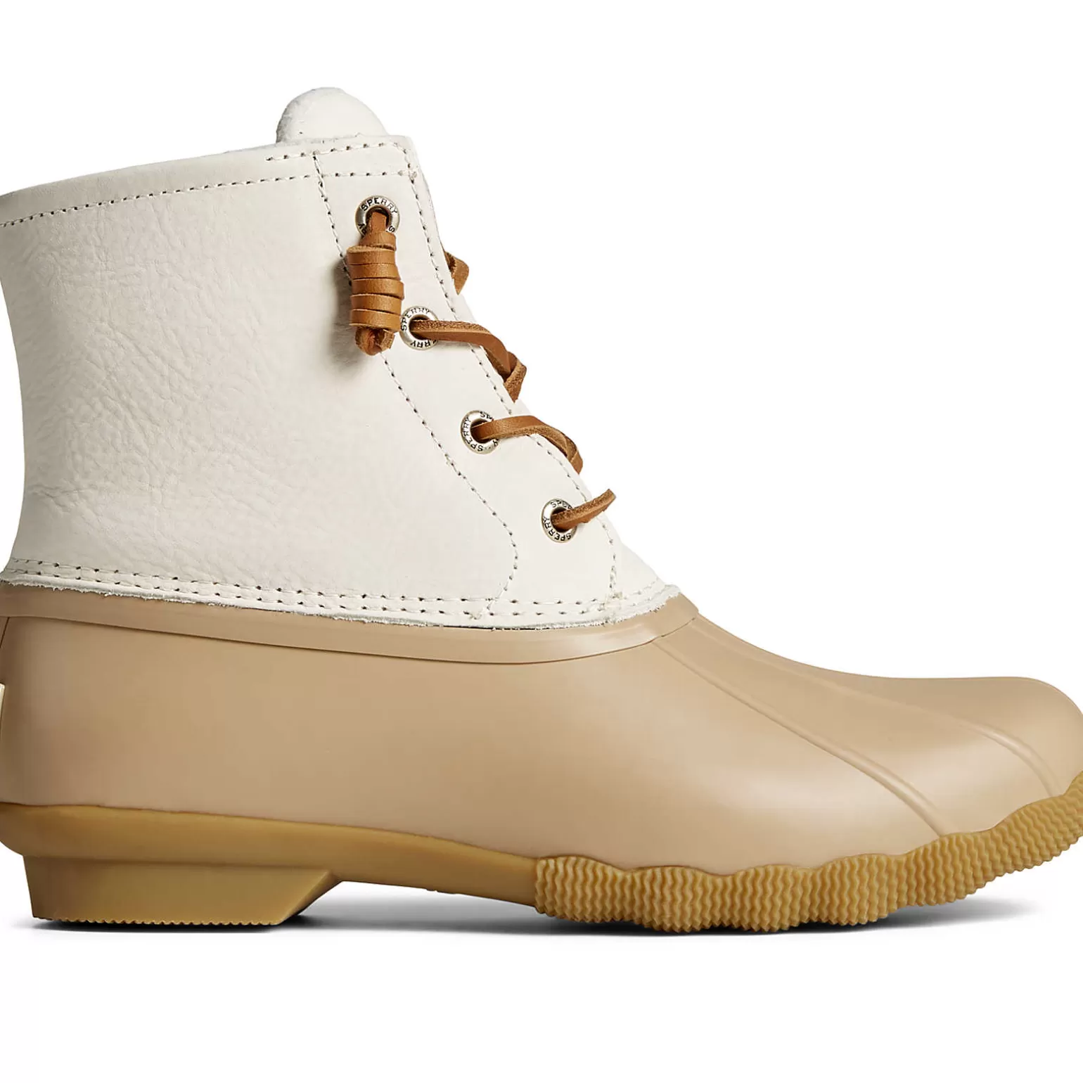 Saltwater Duck Boot | Sale*Sperry Women's Saltwater Mainsail Leather Duck Boot Cream