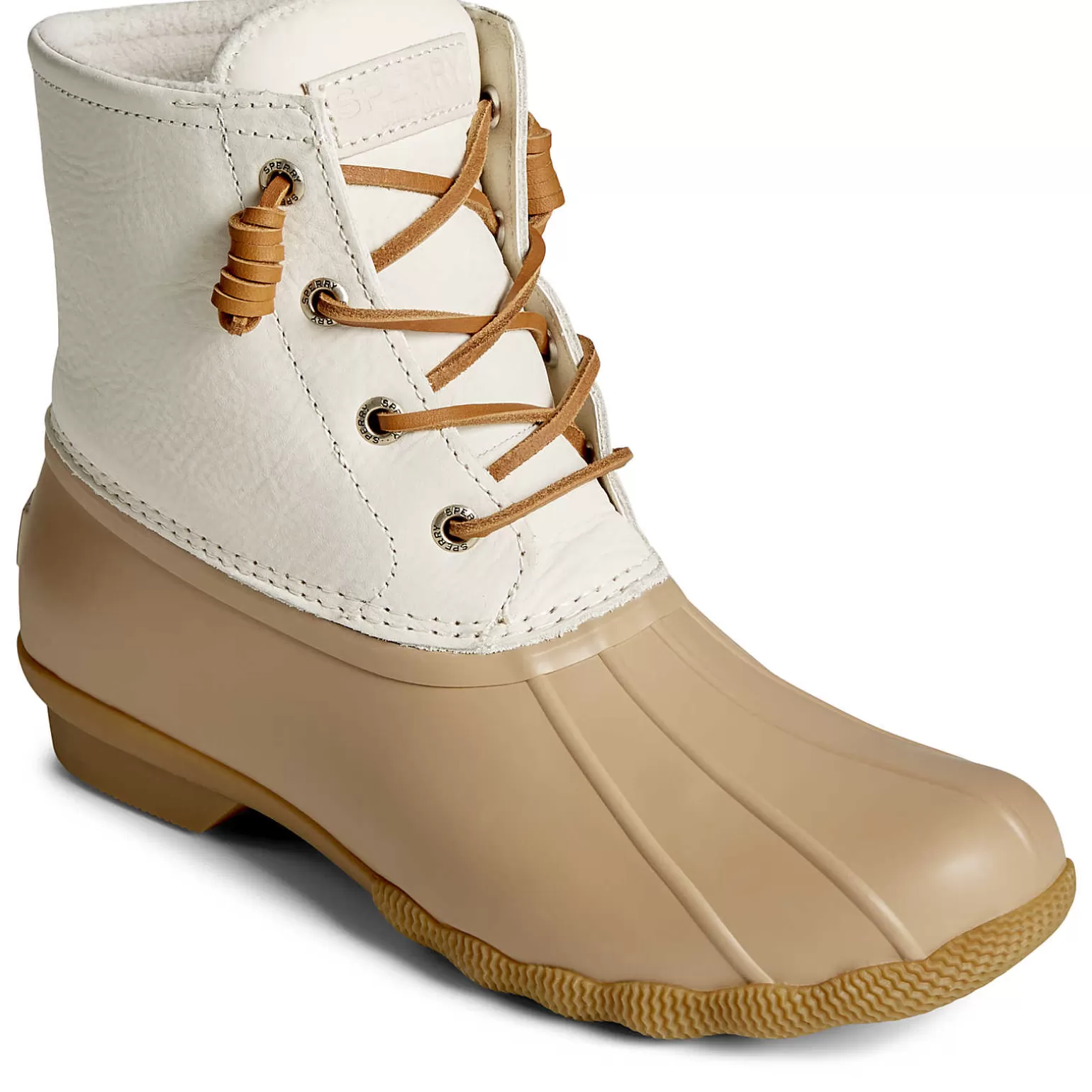 Saltwater Duck Boot | Sale*Sperry Women's Saltwater Mainsail Leather Duck Boot Cream