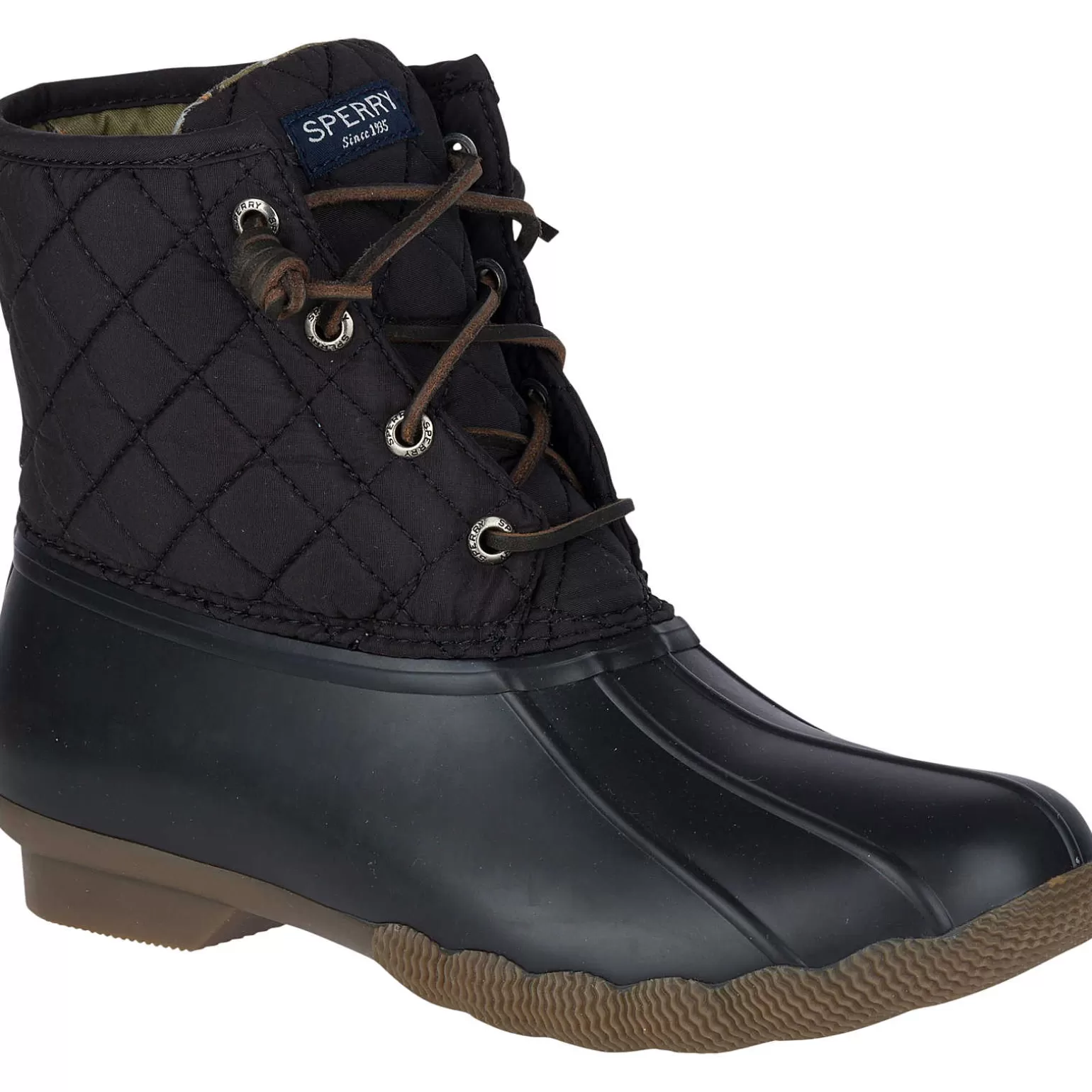 Saltwater Duck Boot | Sale*Sperry Women's Saltwater Quilted Duck Boot Black