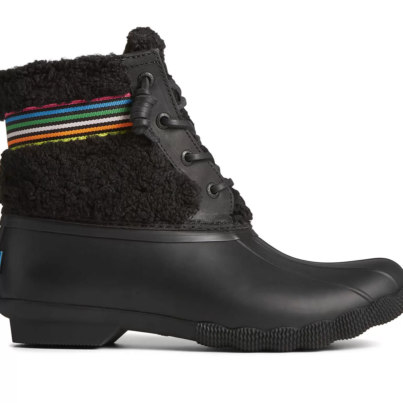 Saltwater Duck Boot | Sale*Sperry Women's Saltwater™ Rainbow Sherpa Duck Boot Black