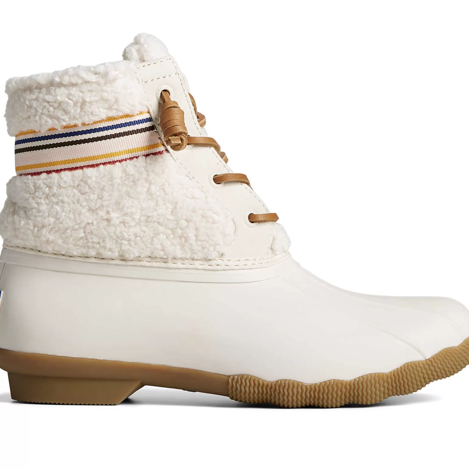 Saltwater Duck Boot | Sale*Sperry Women's Saltwater™ Rainbow Sherpa Duck Boot Ivory