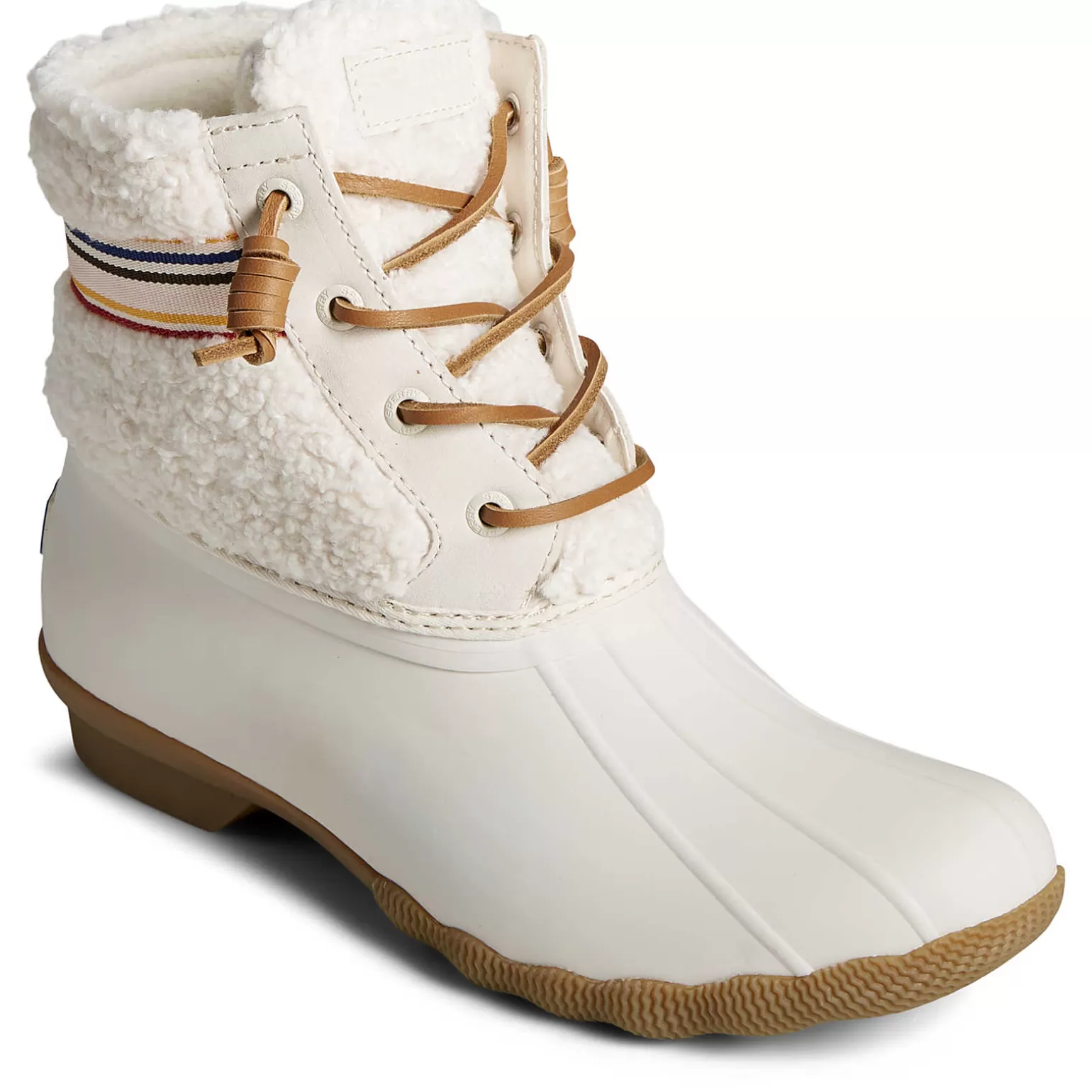 Saltwater Duck Boot | Sale*Sperry Women's Saltwater™ Rainbow Sherpa Duck Boot Ivory