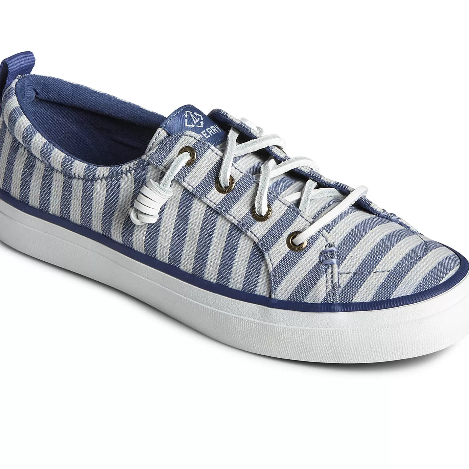 SeaCycled | Sale*Sperry Women's SeaCycled™ Crest Vibe Striped Textile Sneaker Navy