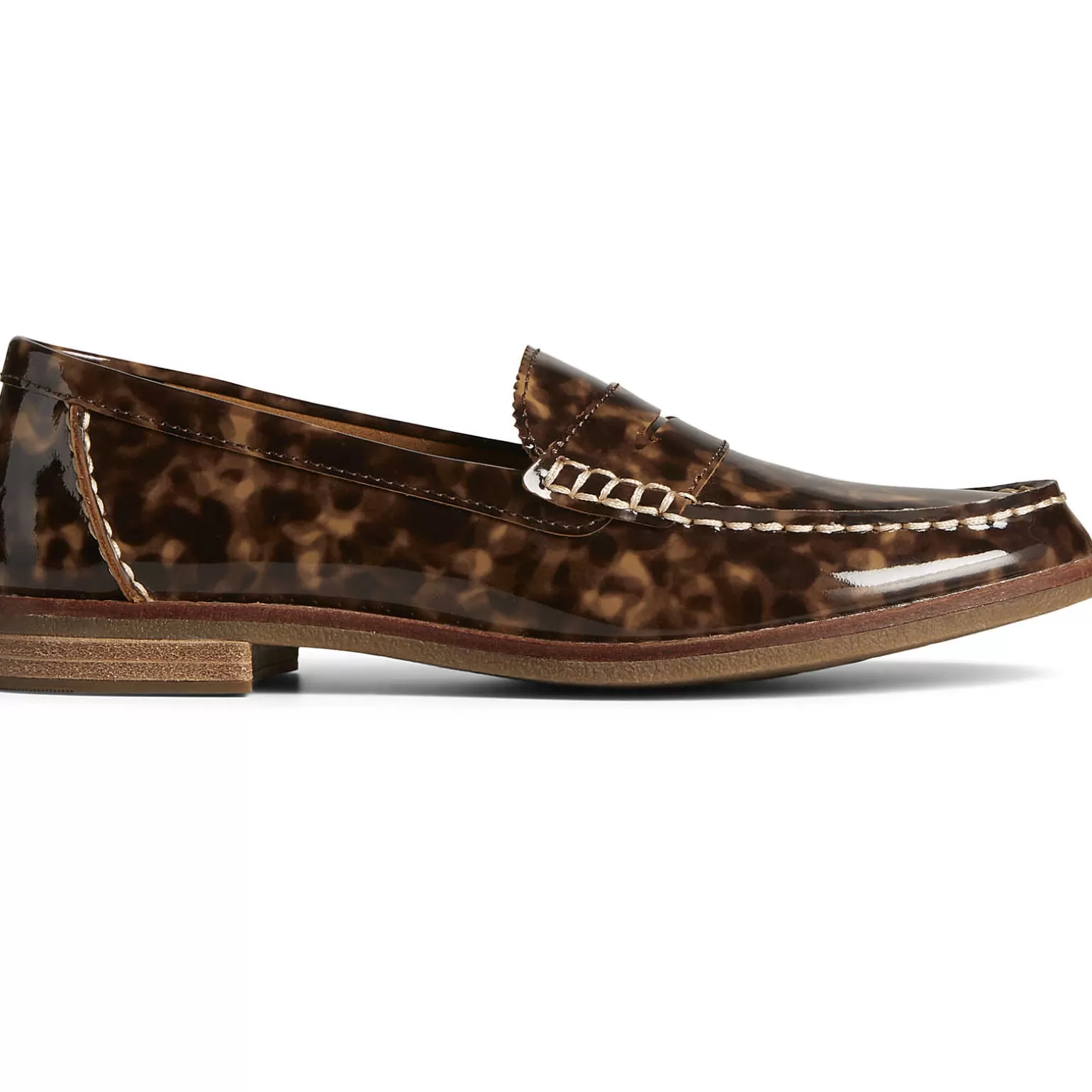 Seaport | Flats & Loafers*Sperry Women's Seaport Penny Tortoise Leather Loafer Brown