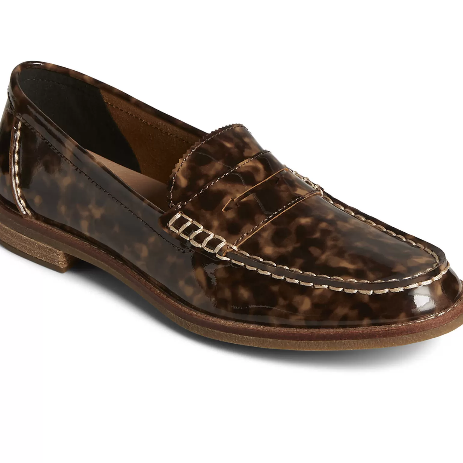 Seaport | Flats & Loafers*Sperry Women's Seaport Penny Tortoise Leather Loafer Brown